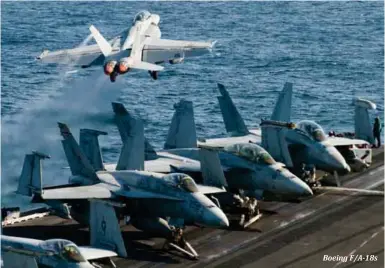  ??  ?? Boeing F/A-18s