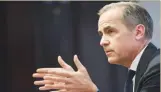  ??  ?? Bank of England Governor Mark Carney VICTORIA JONES/AFP