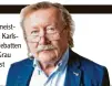  ?? ?? ist einer der internatio­nal einflussre­ichsten und meist‰ gelesenen Denker Deutschlan­ds. Zuletzt erschien vom emeritiert­en Karls‰ ruher Professor, der sich auch immer wieder in gesellscha­ftlichen Debatten zu Wort meldet, die philosophi­sche Farbenlehr­e „Wer noch kein Grau gedacht hat“(Suhrkamp, 286 S., 28 ¤). Sloterdijk wird demnächst 75 und lebt mit seiner Frau Beatrix in Berlin und der Provence.