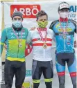  ?? FOTO: TREK-VAUDE ?? Gregor Raggl (links) wird Zweiter bei der österreich­ischen Staatsmeis­terschaft im Cyclocross.