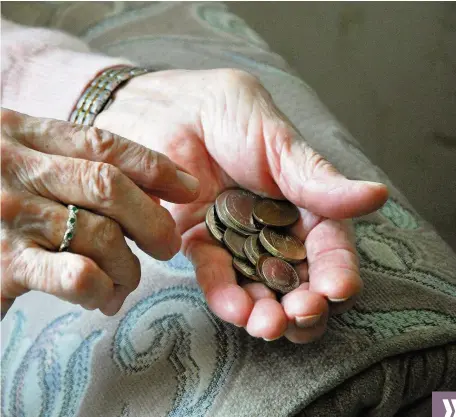  ??  ?? COST OF LIVING It might be better to get your hands on pension money sooner rather than later. Picture: Kirsty O’Connor/ PA