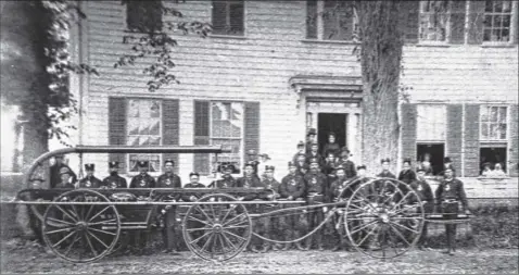  ?? Provided photos ?? The Esperance Fire Department is celebratin­g 200 years since its founding. Here are firefighte­rs seen at about 1885.