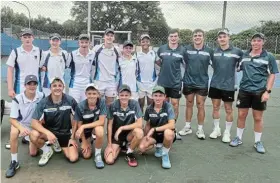  ?? ?? CHALLENGIN­G ENCOUNTERS: The St Andrew’s and Marlow tennis teams enjoyed some intense competitio­n and camaraderi­e when they met in their annual clash at the weekend