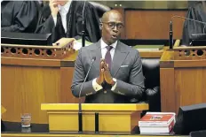  ?? Picture: ESA ALEXANDER ?? UNDER FIRE: Finance Minister Malusi Gigaba delivered his 2018 Budget Speech this month, amidst controvers­y over his position