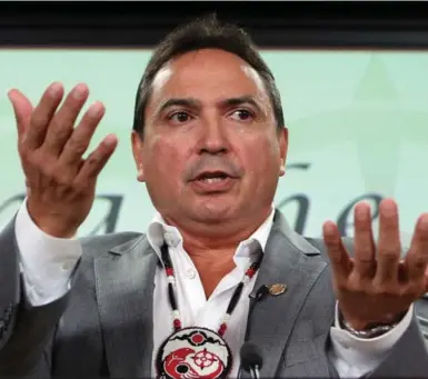  ?? FRED CHARTRAND/THE CANADIAN PRESS ?? Canadians and many First Nations citizens were bewildered when Perry Bellegarde announced that he would not do what he was asking his constituen­ts to consider doing — vote, writes Maurice Switzer. A week later Bellegarde reversed his decision.