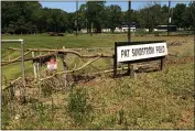  ?? MEDIANEWS GROUP FILE PHOTO ?? In 2020, for the second year in a row, Manatawny Creek overtopped its banks in Pottstown causing damage to the Pottstown’s Grimm and Sundstrom baseball fields.