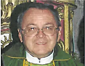  ??  ?? Víctima. Luis Jesús Cortés (75). Se había ordenado sacerdote en 1969.