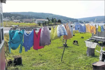  ?? JANCE WELLS PHOTO ?? Laundry isn’t housework on a sunny day.