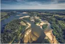  ?? Lukasz Szczepansk­i/Alamy ?? An aerial view of the Vistula River, one of the longest rivers in Europe. Photograph: