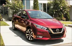  ?? NISSAN/TNS ?? 2020 Nissan Versa SV is quite tolerable. And that’s saying something.