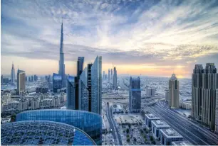  ?? — Shuttersto­ck ?? Rents in the office and residentia­l sectors are continuing to fall in Dubai.