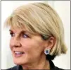  ??  ?? JULIE BISHOP