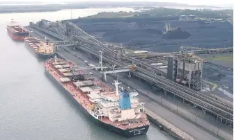 ?? Picture: Supplied ?? DECLINE IN EARNINGS. Richards Bay coal exports were at a 30-year low last year due to Transnet’s failure to meet targets.