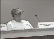  ?? Kevin Myrick /
The Associated Press ?? Board Chair Marshelle Thaxton says the County Commission will now be holding discussion of spending items during regular work sessions rather than in meetings.