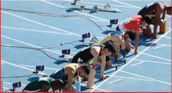  ?? ?? Ifeanyichu­kwu Madubuike (left) reached the final of the men’s T47 100m at the 2019 World Para Athletics Championsh­ips in Dubai