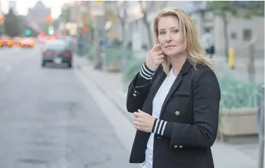  ?? PETER J. THOMPSON / NATIONAL POST ?? Eleanor McCain, heiress to the McCain’s brand empire, leaves a Toronto courthouse on Wednesday. McCain is in the midst of a testy divorce proceeding with her estranged husband Jeff Melanson,