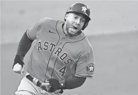  ?? JAYNE KAMIN- ONCEA/ USA TODAY SPORTS ?? George Springer had spent his first seven seasons in MLB with the Astros.