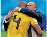  ??  ?? Mentor…Martinez believes former Belgium captain Vincent Kompany will go on to become a top coach