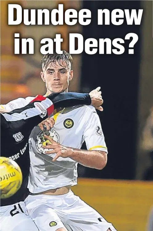  ??  ?? and presence to the Dundee forward line since his recent arrival at Dens.