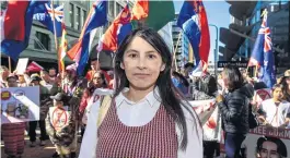  ?? BRUCE MACKAY/ THE POST ?? Yadana Saw, whose parents are from Myanmar, says human rights abuses had been going on for generation­s. She says she’s disgusted by the Government’s decision to allow a representa­tive of the military regime into New Zealand.