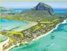  ??  ?? HEAVENLY Mauritius in the Indian Ocean