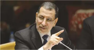  ??  ?? Le Premier ministre marocain Saad-Eddine El Othmani