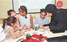  ??  ?? The workshop focused on training the children in the theoretica­l and practical applicatio­ns of robots