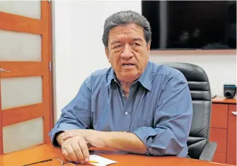  ?? /OLGA CASAS ?? Jorge Domínguez, presidente de la JMAS en Juárez