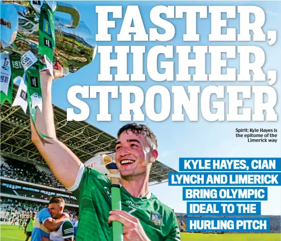  ??  ?? Spirit: Kyle Hayes is the epitome of the Limerick way