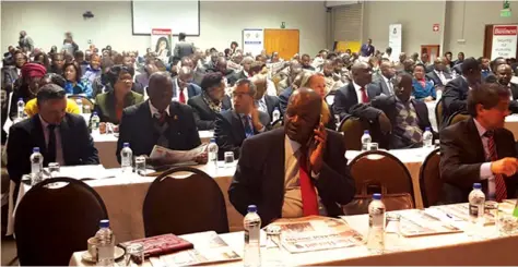  ??  ?? Some of the delegates at symposium held in Harare recently