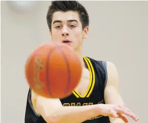  ?? — PNG FILES ?? Guard Mason Bourcier will join his friend Grant Shephard at UBC next year after leading the Kelowna Owls to the provincial high school quad-A final this past season.