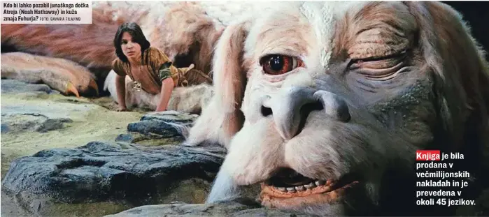  ?? FOTO: BAVARIA FILM/WB ?? Kdo bi lahko pozabil junaškega dečka Atreja (Noah Hathaway) in kuža zmaja Fuhurja?