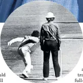  ??  ?? From top: Greg Chappell in the documentar­y, Underarm; his brother Trevor and the underarm incident.