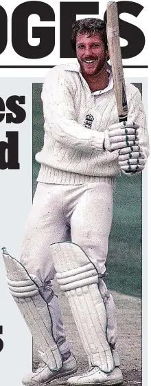  ??  ?? BAT’S AMAZING: Ian Botham during his heroic innings in England’s 1981 Ashes victory at Headingley