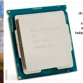  ??  ?? Intel’s Core i9-9900K from
2018 was considerab­ly smaller than today’s 11th-gen
i9-11900K.