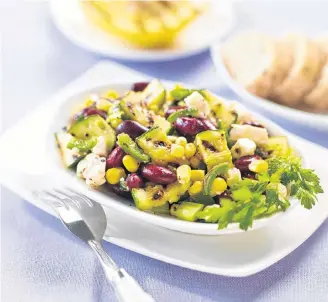  ?? Contribute­d ?? Make the most of in-season vegetables by trying this grilled zucchini and bean medley recipe.