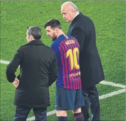  ?? FOTO: M. MONTILLA ?? Messi jugó el Clásico con el partido avanzado. Sintoniza con Valverde