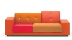  ?? ?? Shown here in a cheery red, the Polder sofa comes in a wide range of colours.