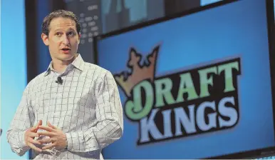  ?? STAFF FILE PHOTO BY MATT STONE ?? ‘FOCUSED ON THIS’: DraftKings CEO Jason Robins said he expects there to be discussion­s with lawmakers about legalizing sports betting in Massachuse­tts.