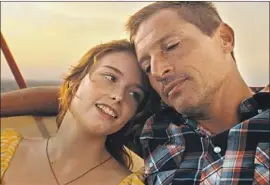  ?? A24 Films ?? SUZANNA SON and Simon Rex connect in Sean Baker’s latest, “Red Rocket.”