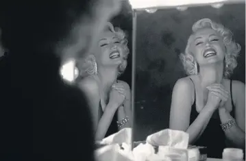 ?? Netflix/TNS ?? Ana de Armas stars as Marilyn Monroe in ‘Blonde.’