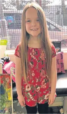  ??  ?? YOUNG Amelie Samson has raised nearly £1,200 after chopping off most of her hair.
The six-year-old Ancrum Road Primary pupil decided to donate her hair to the Little Princess Trust and raised an amazing £1,190 at the same time.
Amelie’s father Dale...