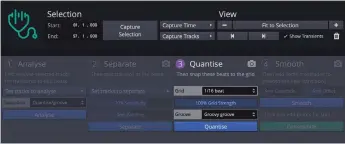  ??  ?? The Groove Doctor takes the form of this slightly awkward but workable ‘wizard’-style interface