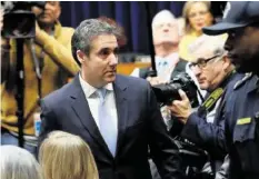  ?? AP ?? Michael Cohen sagte im Us-kongress gegen Präsident Trump aus.