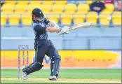  ??  ?? New Zealand's Kane Williamson bats during the first Twenty20 match against England in Wellington on Tuesday.