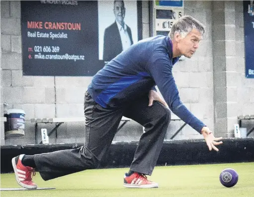  ?? PHOTO: WAYNE PARSONS ?? Bowler of the year . . . Nigel Birkbeck (Kaikorai) in action during the final of the men’s champion of champions triples at the Kaikorai Bowling Club recently.