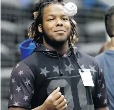  ?? CHRIS O’MEARA/THE ASSOCIATED PRESS ?? Toronto Blue Jays prospect Vladimir Guerrero Jr. will report to Triple-A Buffalo on Tuesday.