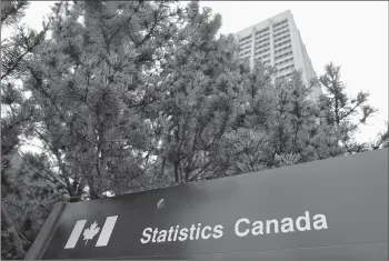  ?? CP PHOTO ?? Signage marks the Statistics Canada offices in Ottawa.