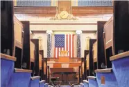  ?? SUSAN WALSH/ASSOCIATED PRESS ?? President Donald Trump will stand in the House Chamber, seen here, on Tuesday evening when he delivers his first speech to a joint session of Congress.