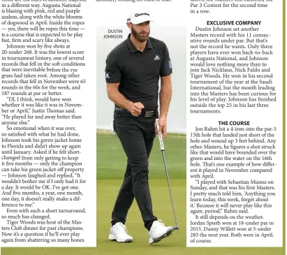  ??  ?? DUSTIN JOHNSON